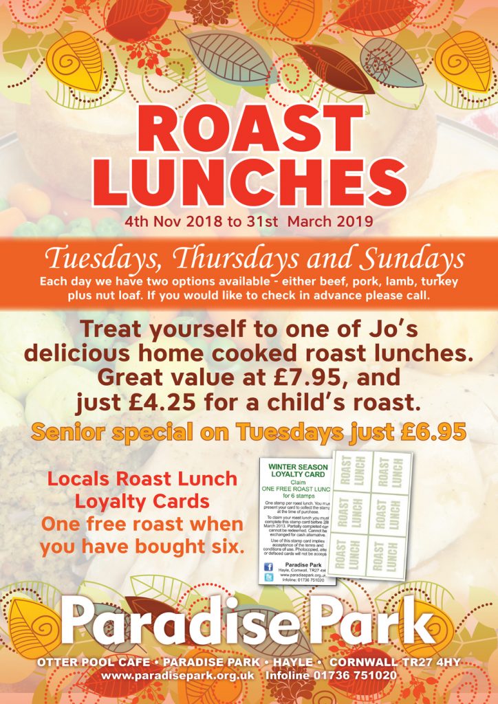 Roast Lunch poster 2018 2019