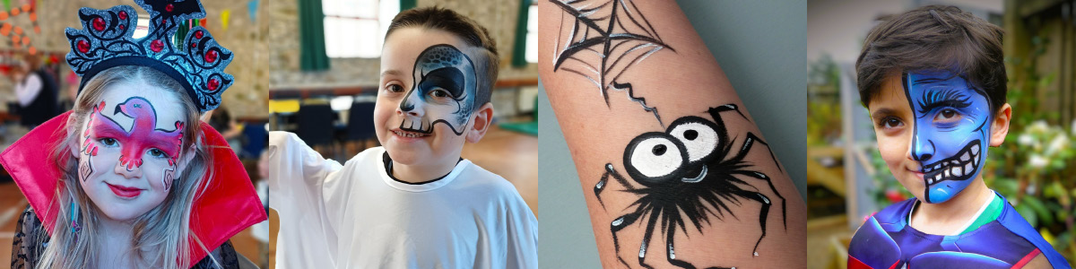 Facepainting at Halloween